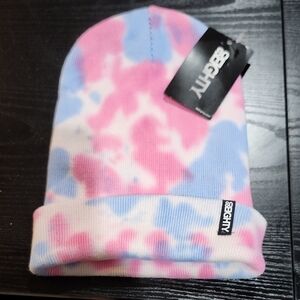 Tie-Dye Beanie - Pink and Blue